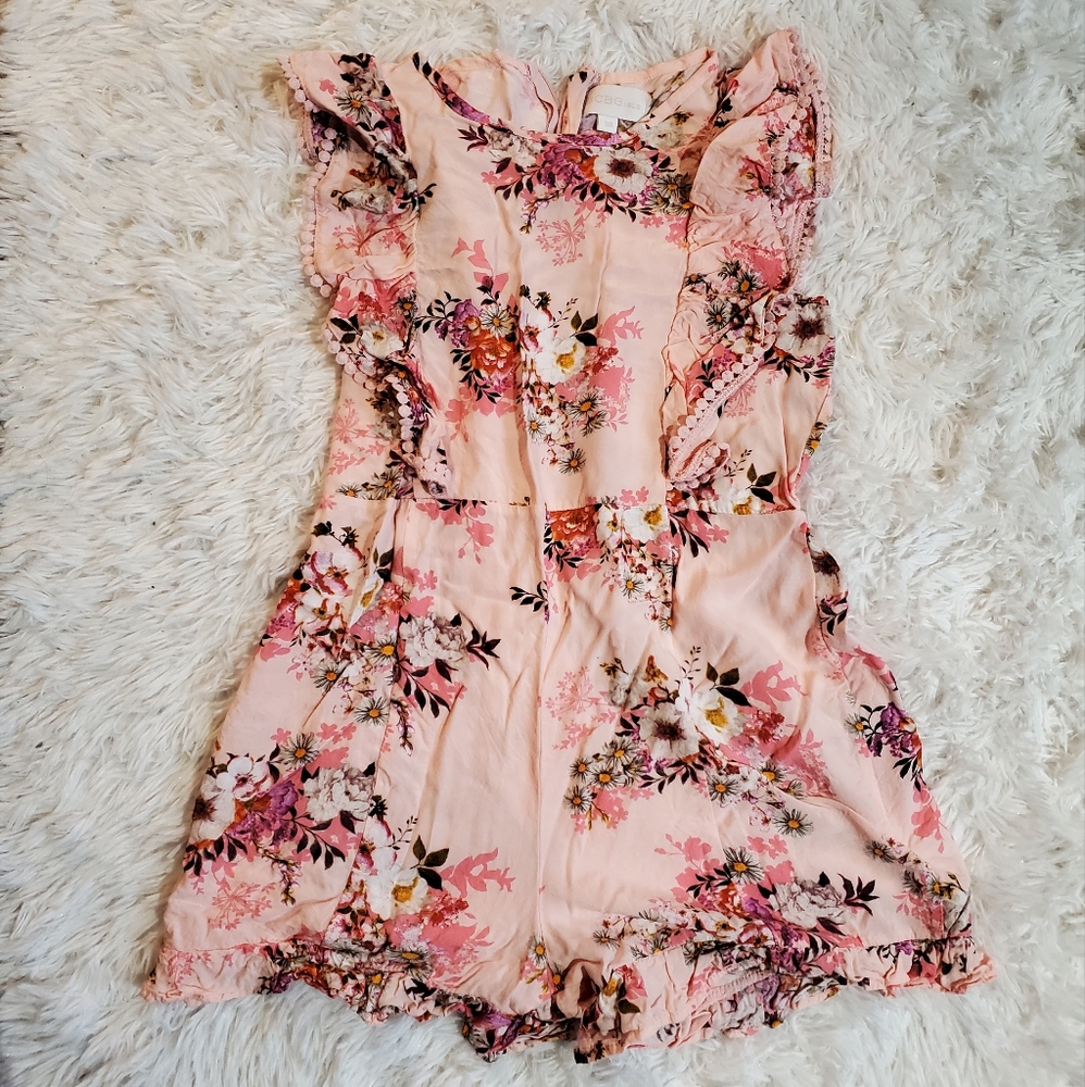 BCBGirls Pink Floral Romper